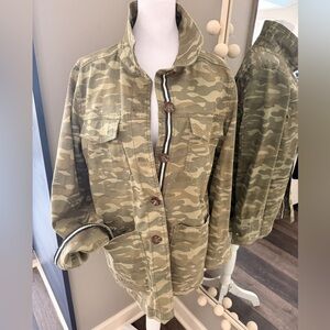 Caslon Olive Camouflage Utility Jacket
